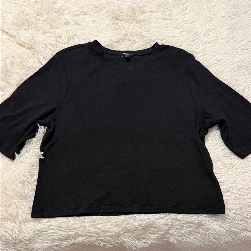 Express Black Fitted Women's Top